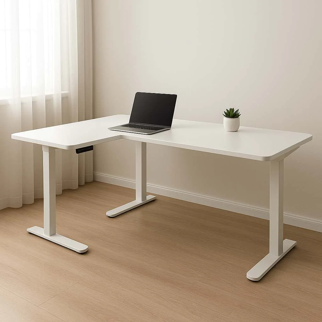 Höhenverstellbarer Schreibtisch Move 3 Premium Eckform von Kerkmann - Produktbild 2 von 6