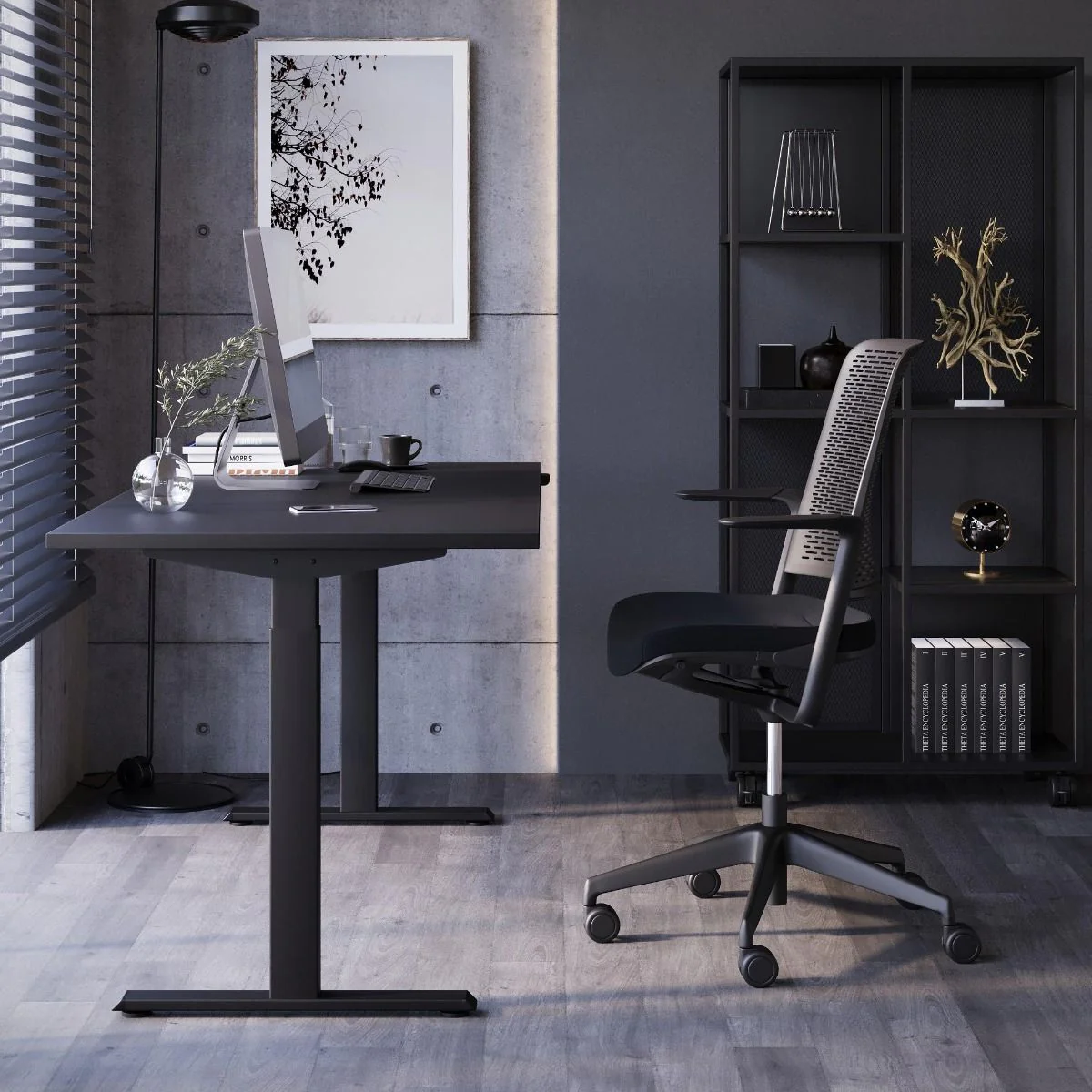 Höhenverstellbarer Schreibtisch eComo von Nowy Styl - Produktbild 2 von 8