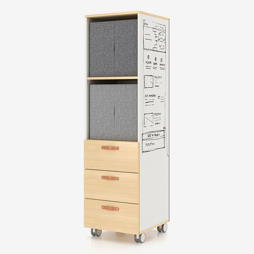 Schrank Offa Mbox mit Whiteboard & Pinnwand von Nowy Styl - Produktbild 3 von 9