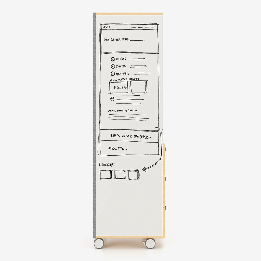 Schrank Offa Mbox mit Whiteboard & Pinnwand von Nowy Styl - Produktbild 5 von 9
