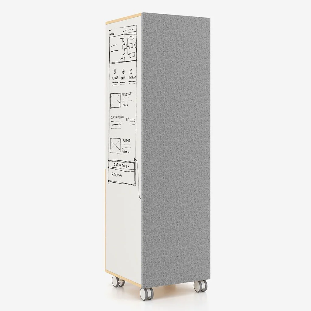 Schrank Offa Mbox mit Whiteboard & Pinnwand von Nowy Styl - Produktbild 8 von 9