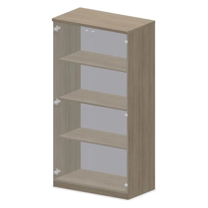 Glasflügeltürenschrank D2 E10 - 4 OH - NST-E10-ES-CABINET-G-D2-4OH