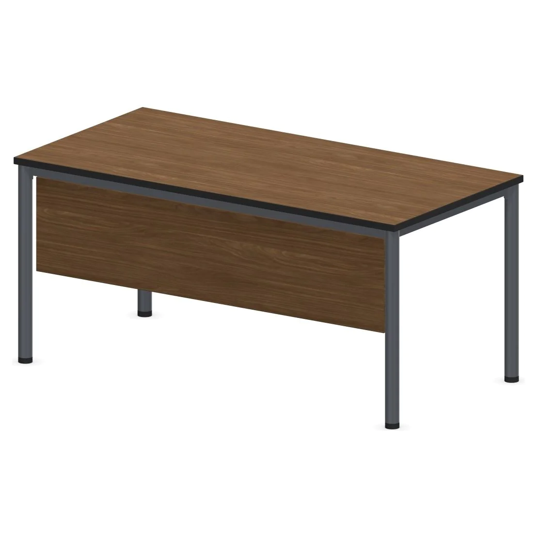 Schreibtisch E10 Rundrohr 4-Fuß mit Beinraumblende - NST-E10-ES-DESK-I-LEG-PNM