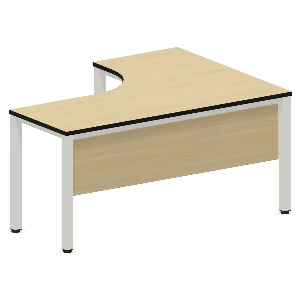 Eckschreibtisch E10 Quadratrohr 4-Fuß mit Beinraumblende von Nowy Styl - Produktbild 9 von 9