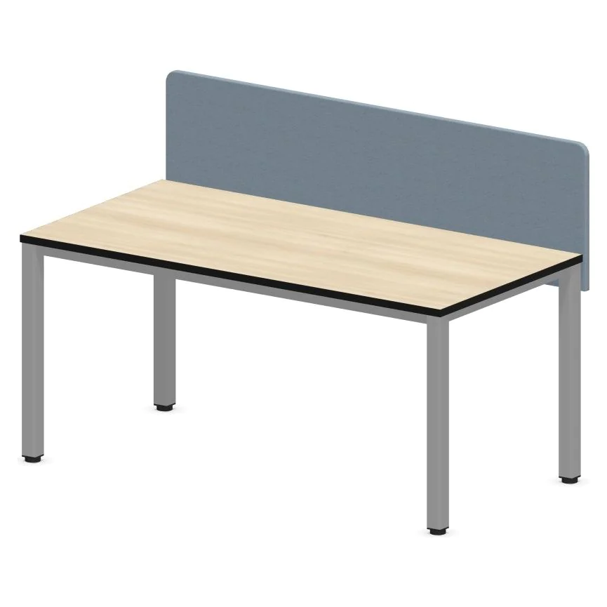 Schreibtisch E10 Quadratrohr 4-Fuß mit Sichtschutz - NST-E10-ES-DESK-I-LEG-Q-PNU