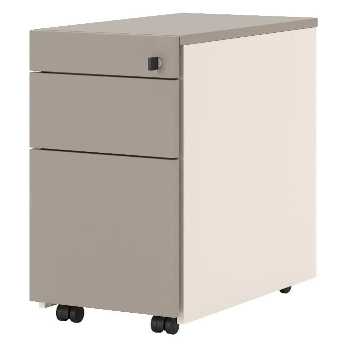 Rollcontainer SQart HR Slim - 60 cm - NST-SQART-PEDESTAL-MOB-2D-PB-SLIM