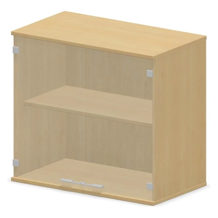 Glasflügeltürenaufsatzschrank SQart 2 OH - NST-SQART-UPPER-CABINET-G-D2-2-OH