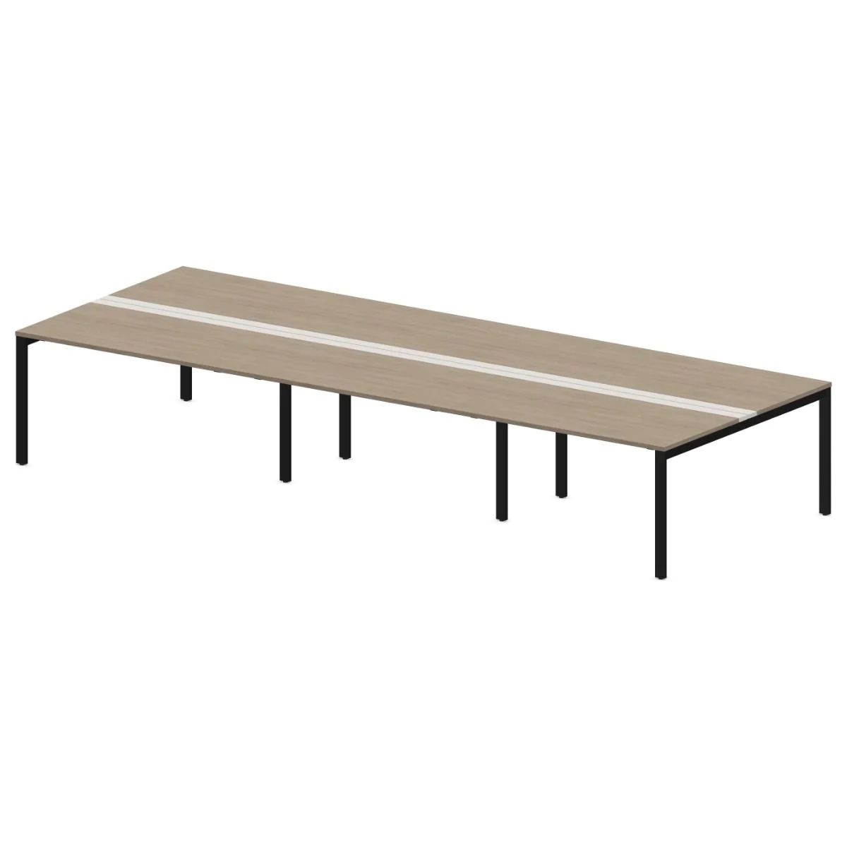 Teamarbeitsplatz SQart 6U I-LEG - NST-SQART-WORKBENCH-6U-I-LEG-FLAP