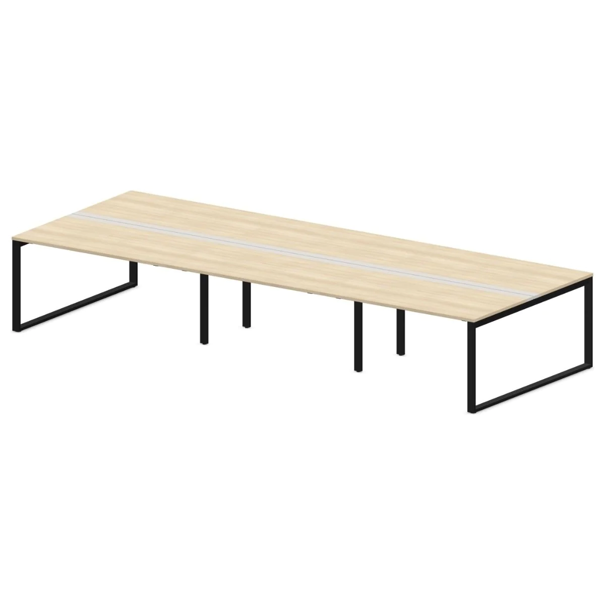Teamarbeitsplatz SQart 6U O-LEG - NST-SQART-WORKBENCH-6U-O-LEG-FLAP