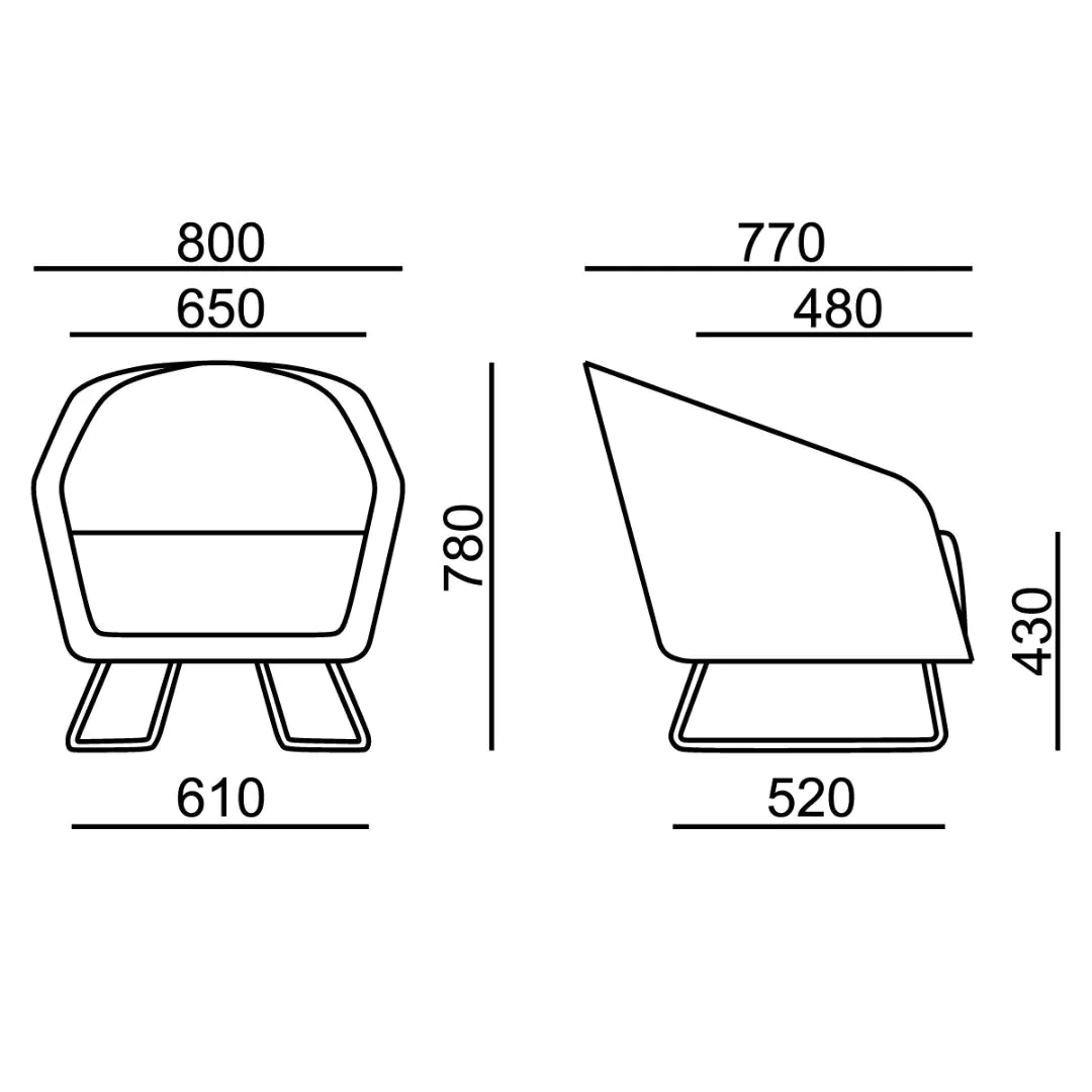 Lounge Sessel Organix von RIM - Produktbild 4 von 4