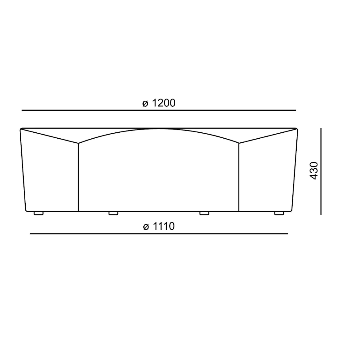 Hocker Stones 7771 Gleiter von RIM - Produktbild 3 von 3