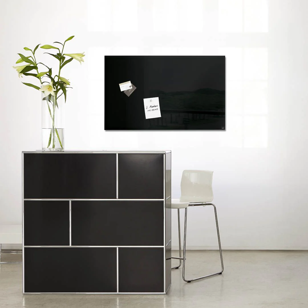 Glas-Magnettafel Artverum - Schwarz von Sigel - Produktbild 3 von 10