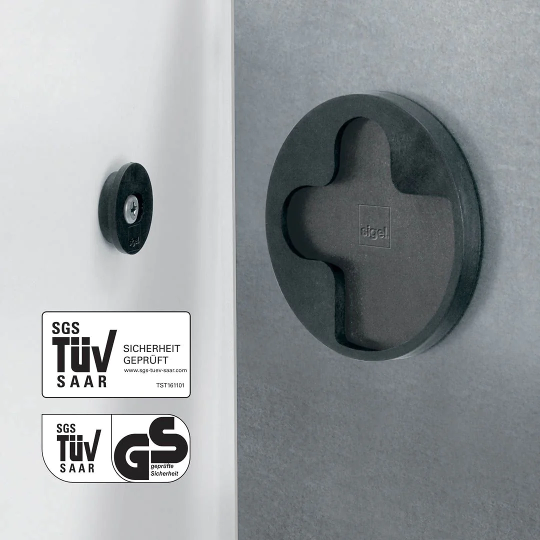Glas-Magnettafel Artverum - Schwarz von Sigel - Produktbild 9 von 10