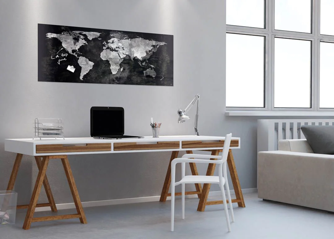 Glas-Magnettafel Artverum - World-Map von Sigel - Produktbild 2 von 8