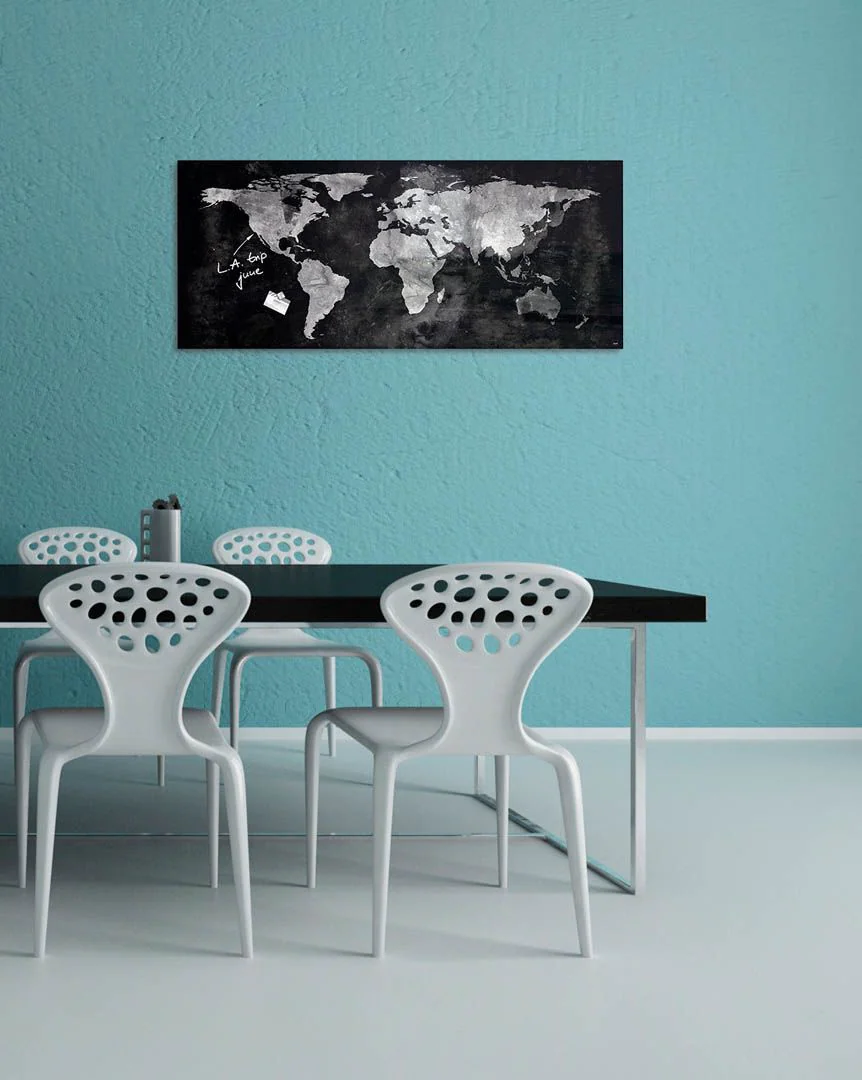 Glas-Magnettafel Artverum - World-Map von Sigel - Produktbild 3 von 8