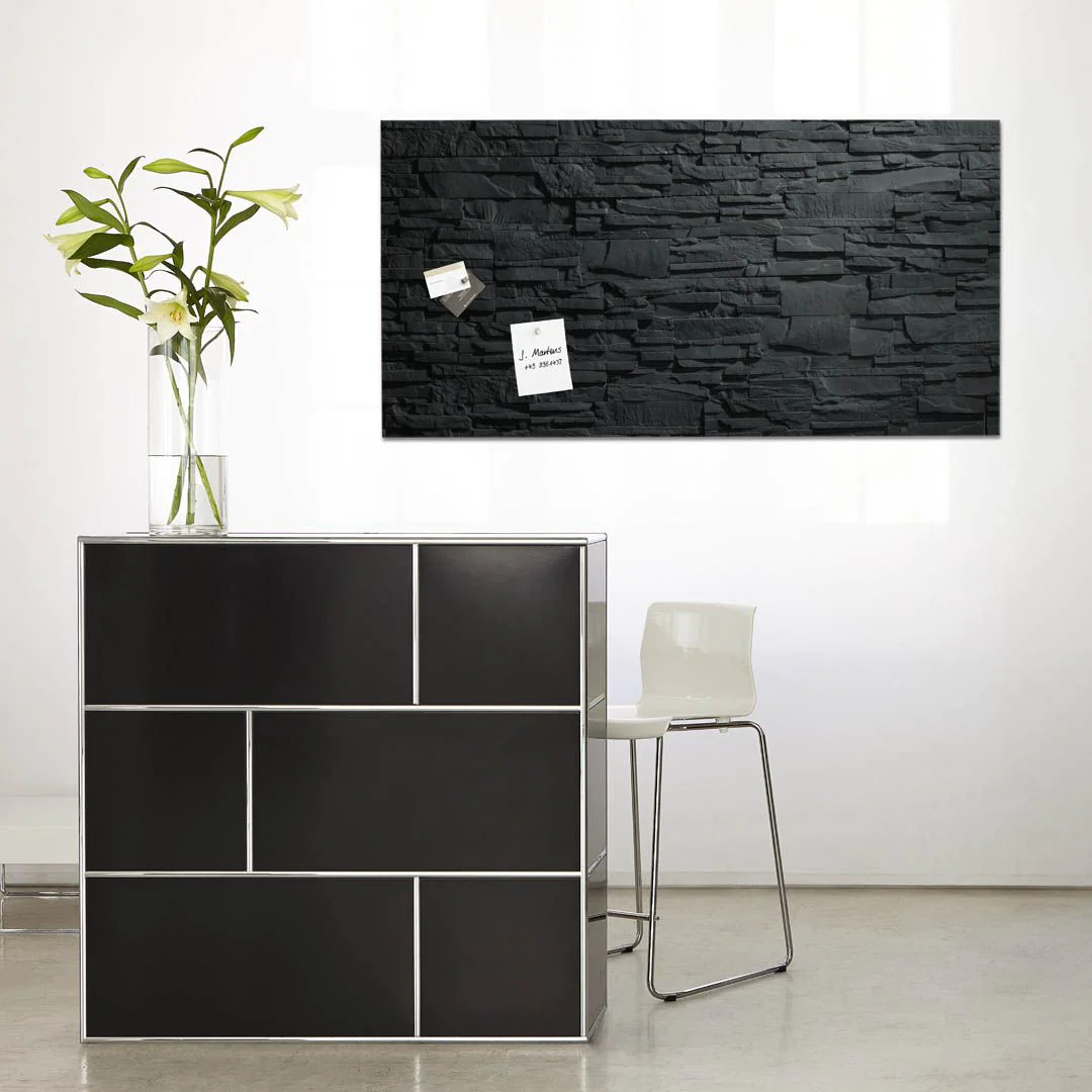 Glas-Magnettafel Artverum - Schiefer-Stone von Sigel - Produktbild 2 von 9
