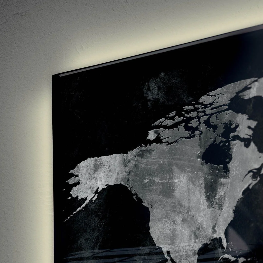 Glas-Magnettafel Artverum LED light - World-Map von Sigel - Produktbild 5 von 11
