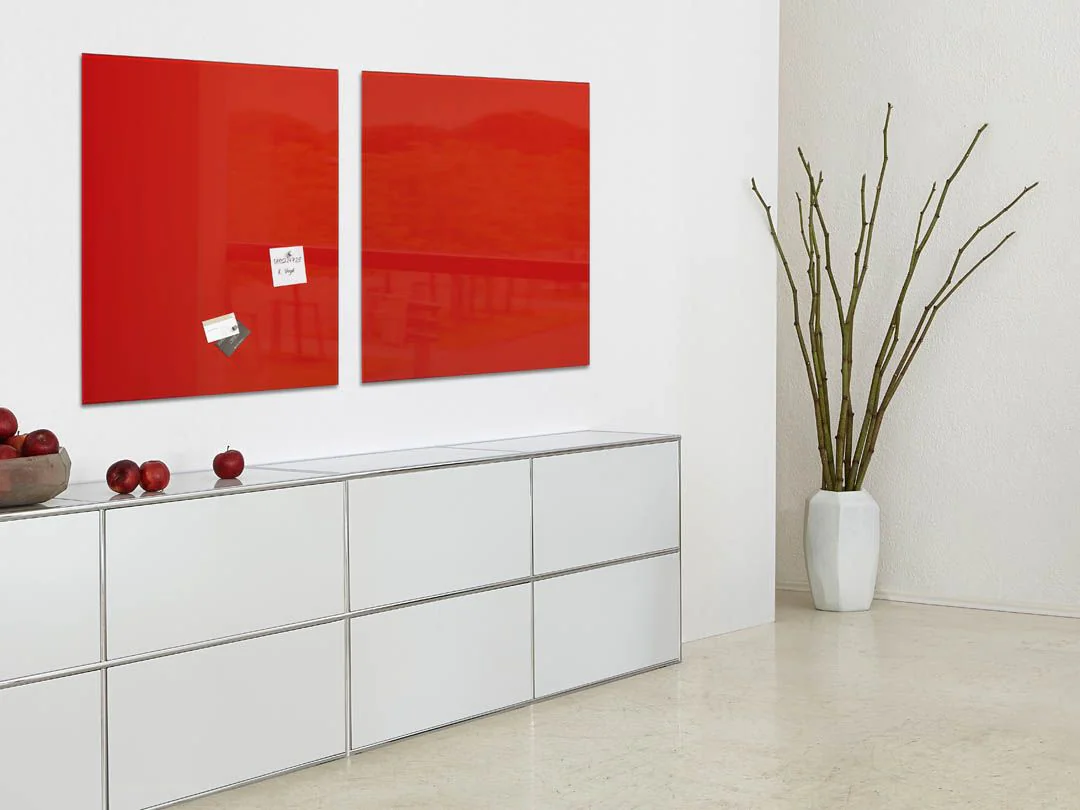 Glas-Whiteboard Artverum - Rot von Sigel - Produktbild 2 von 9