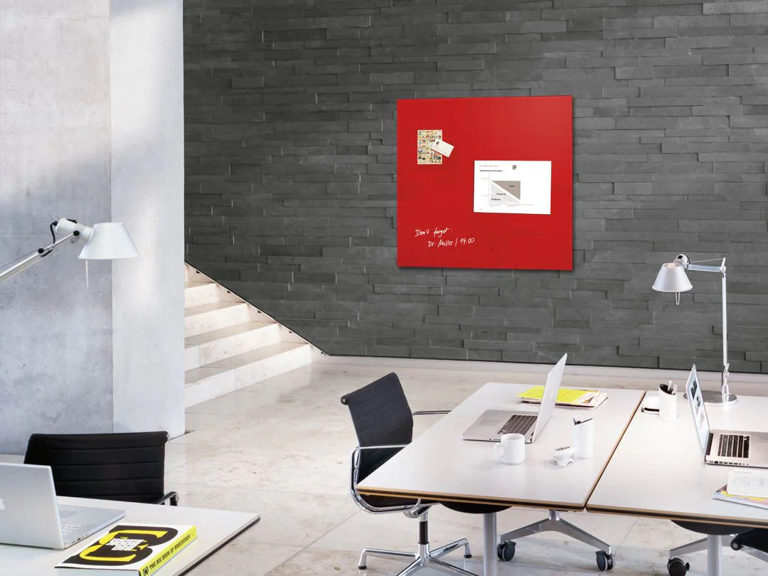 Glas-Whiteboard Artverum - Rot von Sigel - Produktbild 4 von 9