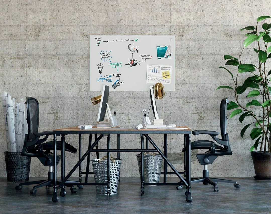 Glas-Whiteboard Artverum - Super-Weiß matt von Sigel - Produktbild 2 von 8