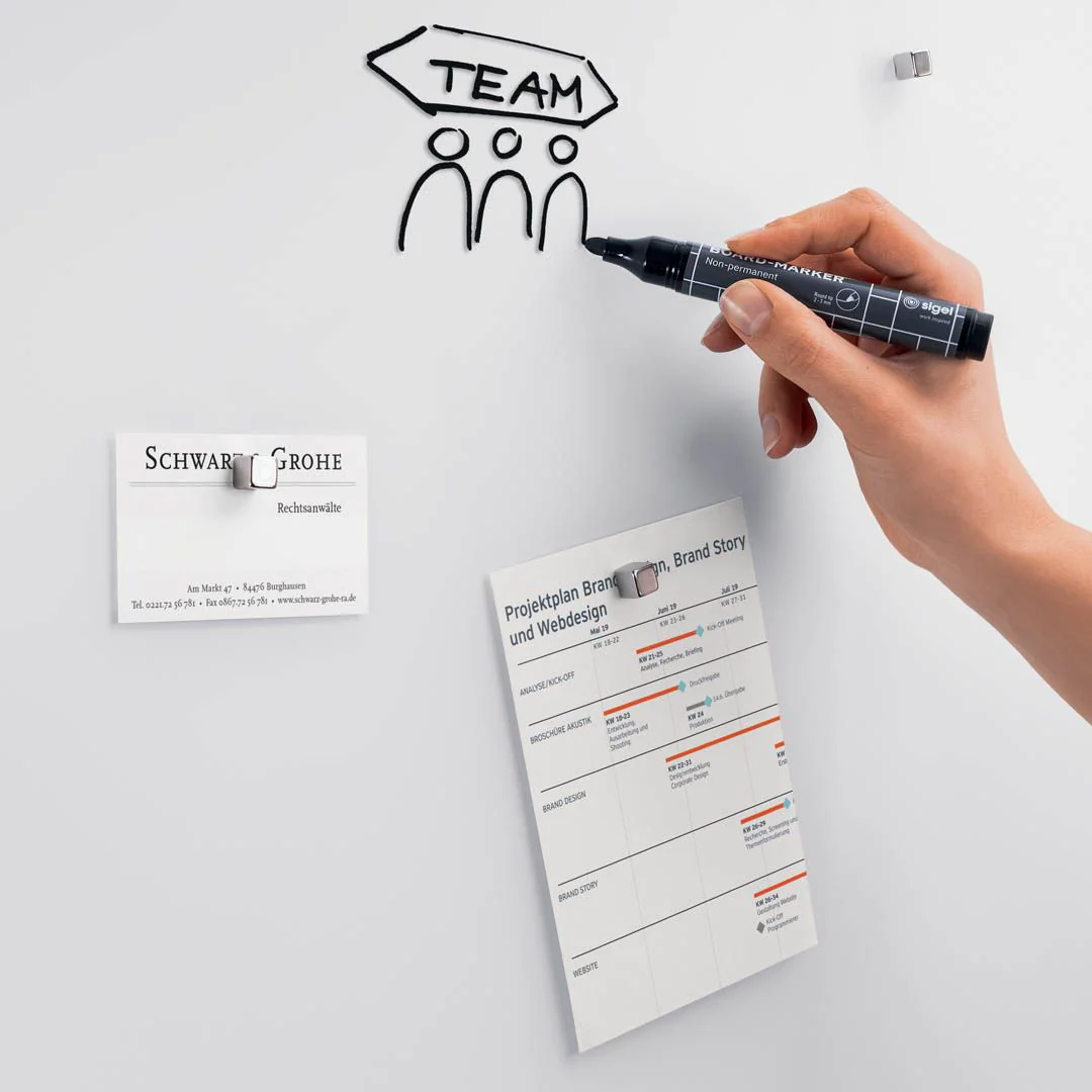 Glas-Whiteboard Artverum - Super-Weiß matt von Sigel - Produktbild 5 von 8
