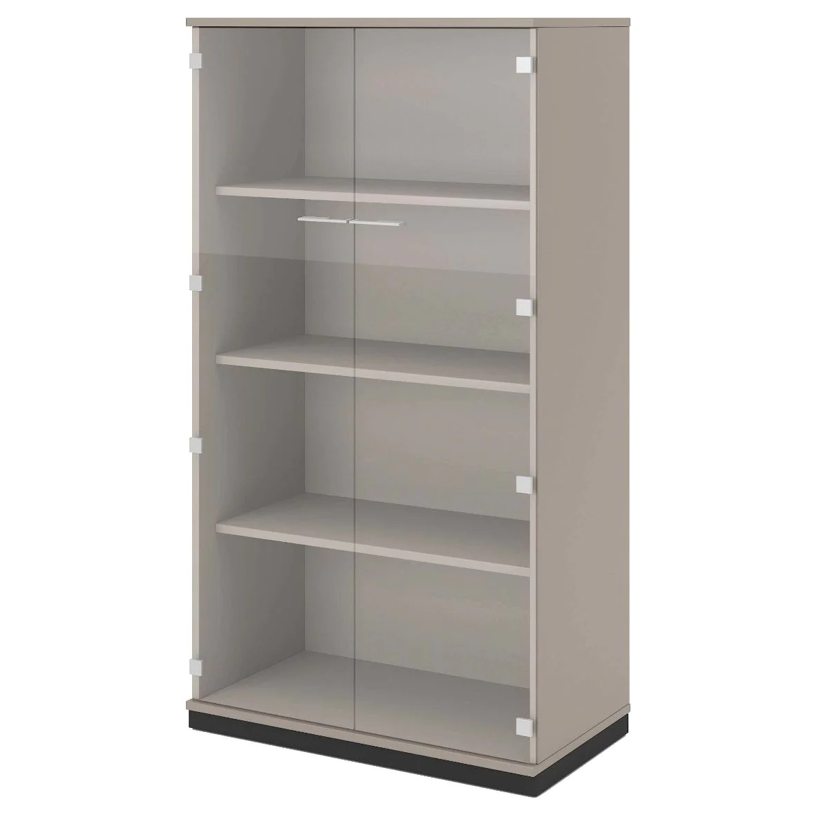 Glasflügeltürenschrank SQart 4 OH - NST-SQART-CABINET-G-D2-4-OH