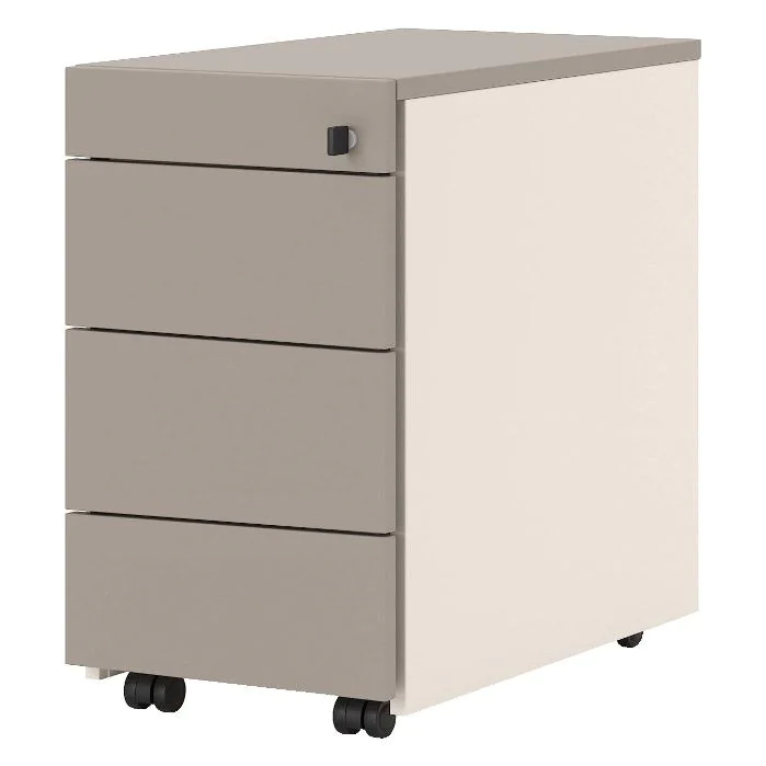 Rollcontainer SQart 3D Slim - 60 cm - NST-SQART-PEDESTAL-MOB-3D-PB-SLIM