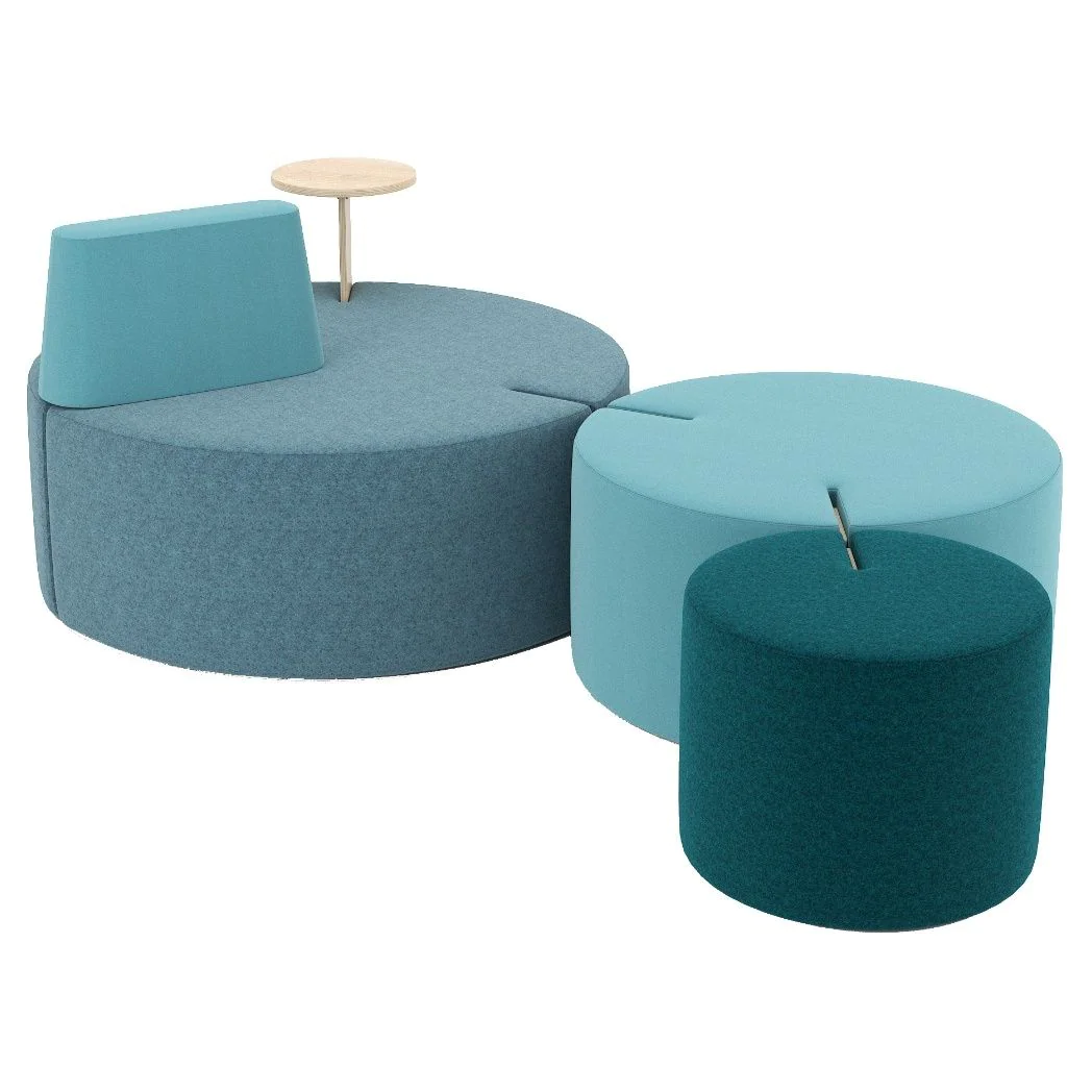 Hocker Tri.ply Pouff Set 5 - NST-TRI-PLY-POUFF-SET-5