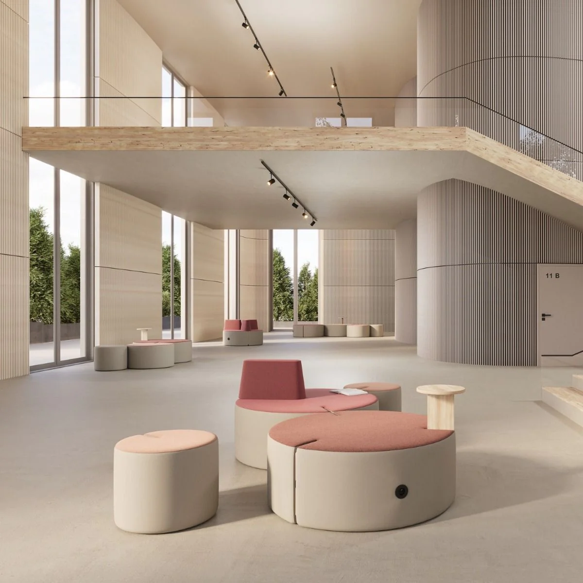Hocker Rückenlehne Tri.ply von Nowy Styl - Produktbild 7 von 9