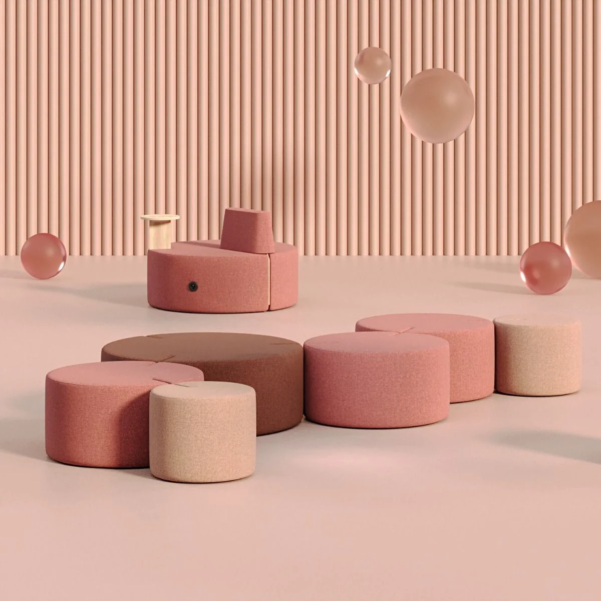 Hocker Tri.ply Pouff L T von Nowy Styl - Produktbild 8 von 9