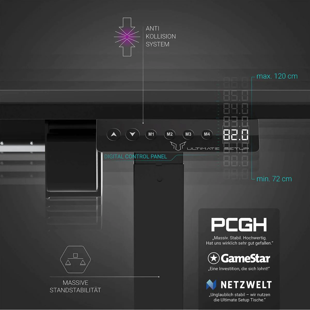Tischgestell höhenverstellbar - Ultimate Setup von Ultimate Setup - Produktbild 8 von 14