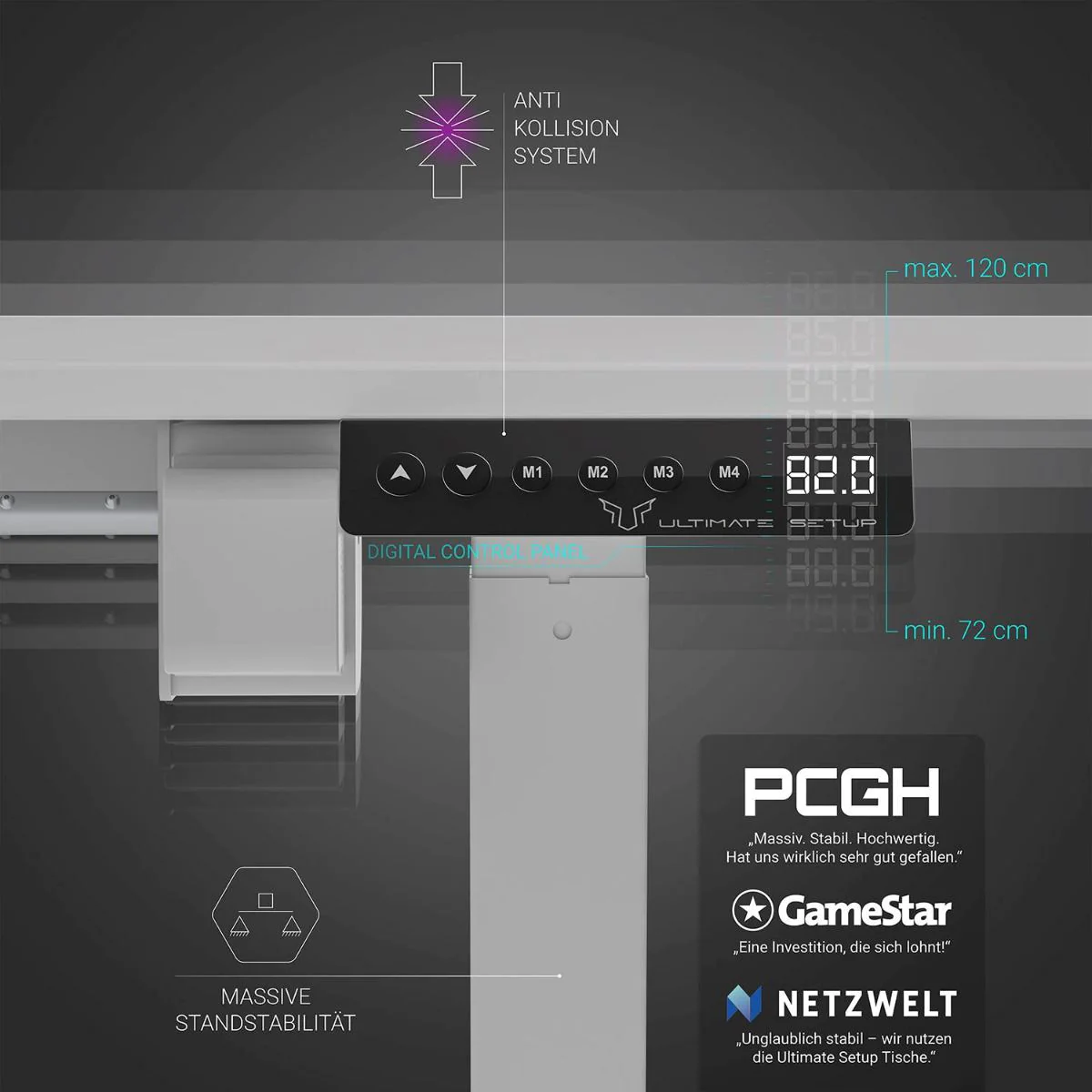 Tischgestell höhenverstellbar - Ultimate Setup von Ultimate Setup - Produktbild 9 von 14