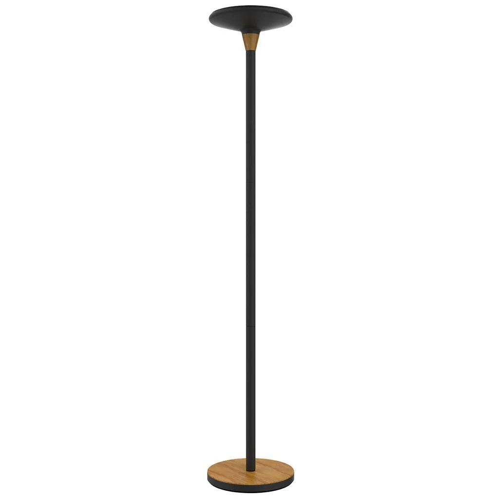 Stehleuchte Baly Bamboo - Schwarz/Bambus - HMN-400140805