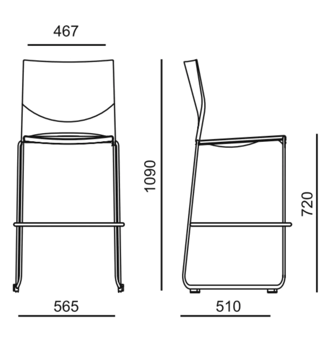 Barhocker Web Kunststoff von RIM - Produktbild 4 von 4