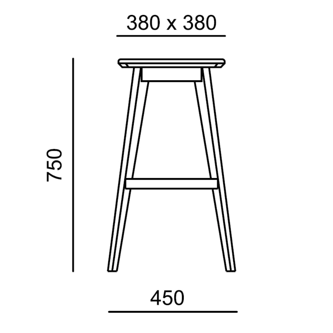 Barhocker Witty Holz von RIM - Produktbild 2 von 2