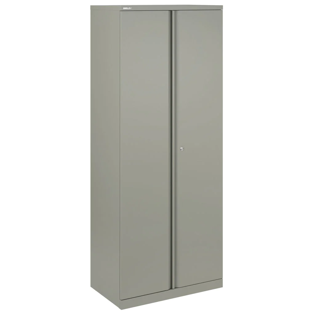 Bisley Flügeltürenschrank Essentials B80 H197 in Olivgrün mit vier Einlegeböden