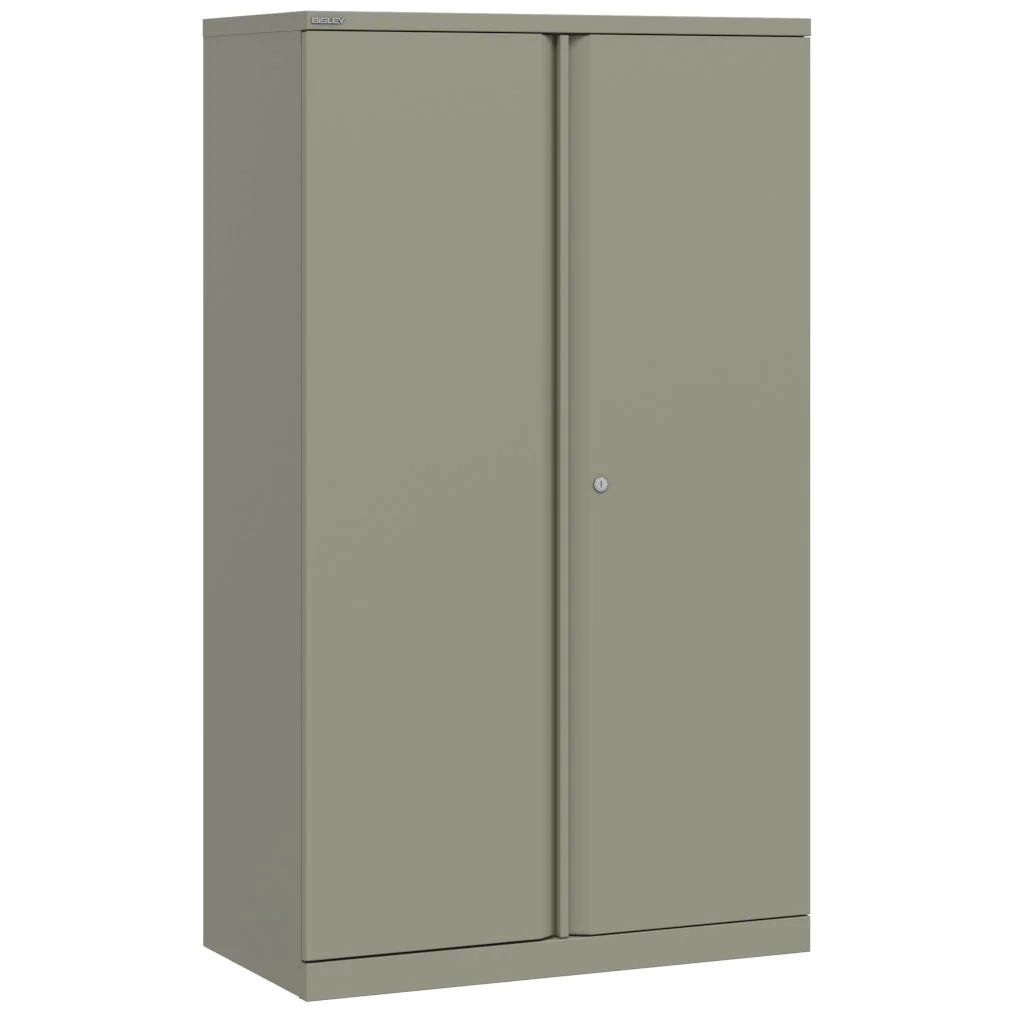 Bisley Flügeltürenschrank Essentials B90 H157 in Olivgrün mit Doppeltür