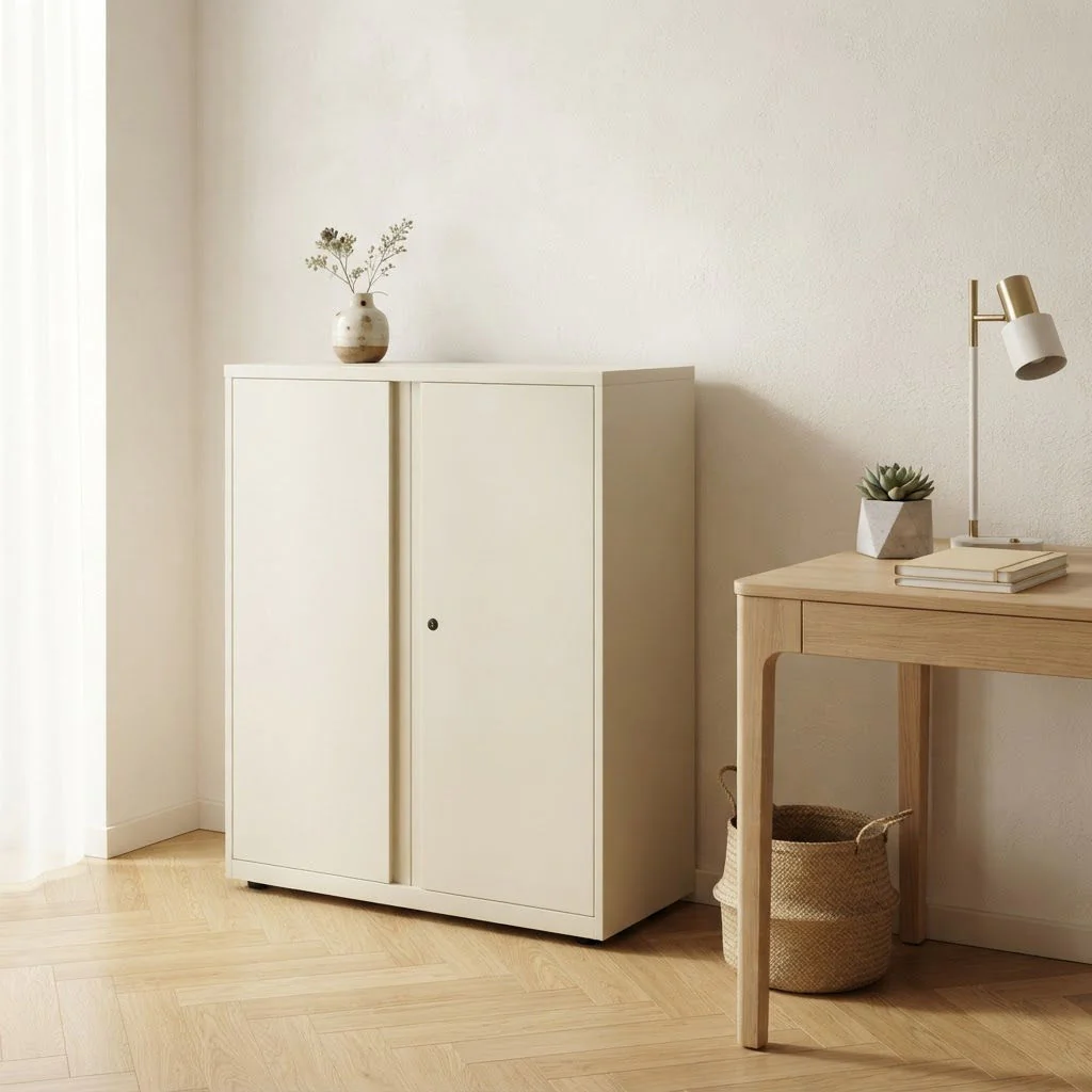 Bisley Flügeltürenschrank SystemFile 100 cm breit aus Stahl mit Flügeltüren