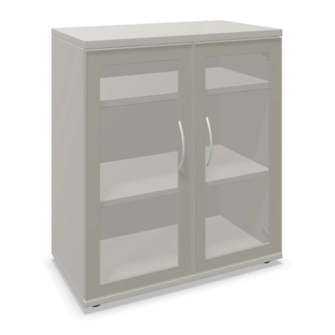 Aktenschrank endless 2,5 OH Alurahmenglastür, Freisteller