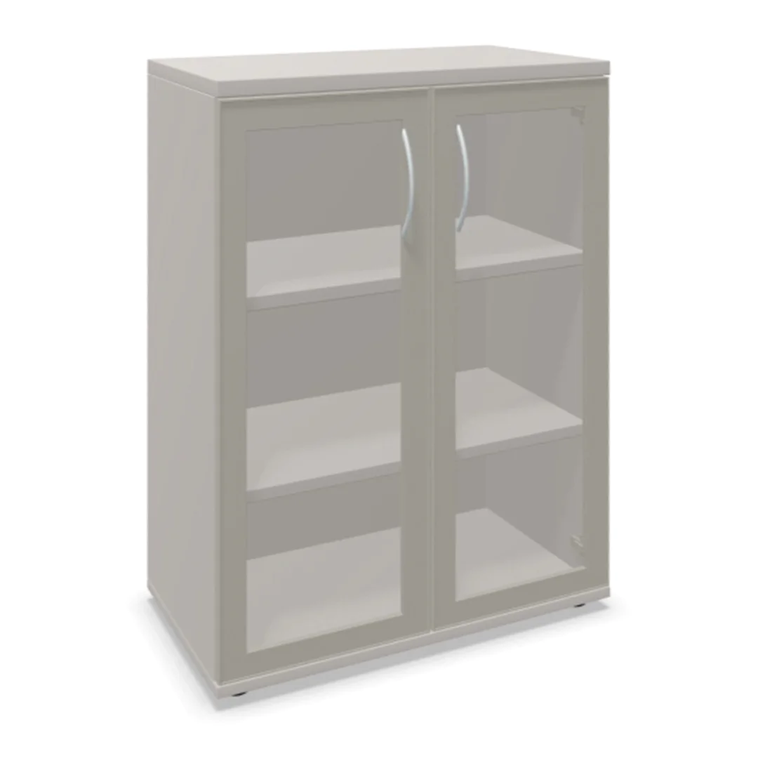 Aktenschrank endless 3 OH Alurahmenglastür, Freisteller