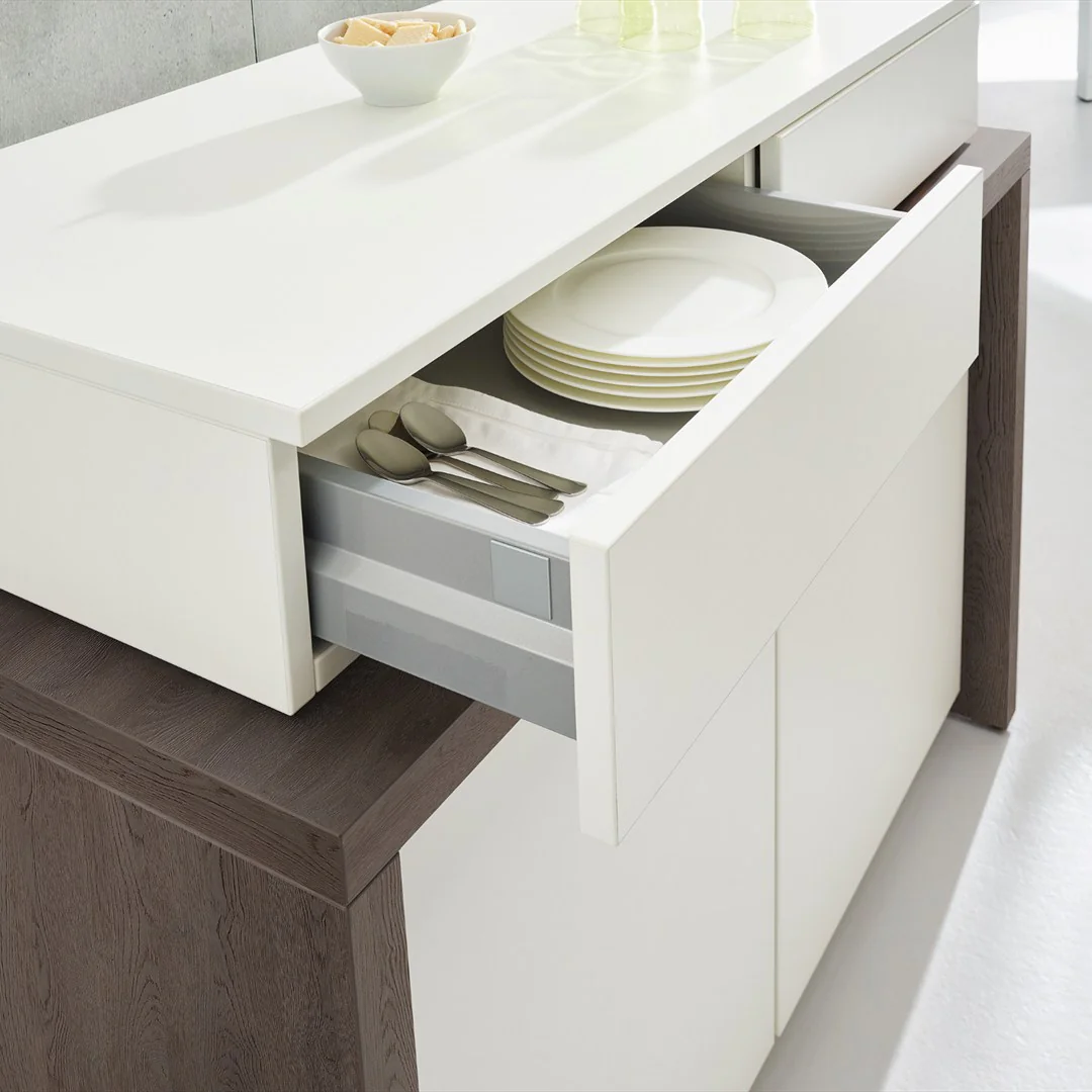 Sideboard mit Tisch Sometimes, Detailansicht