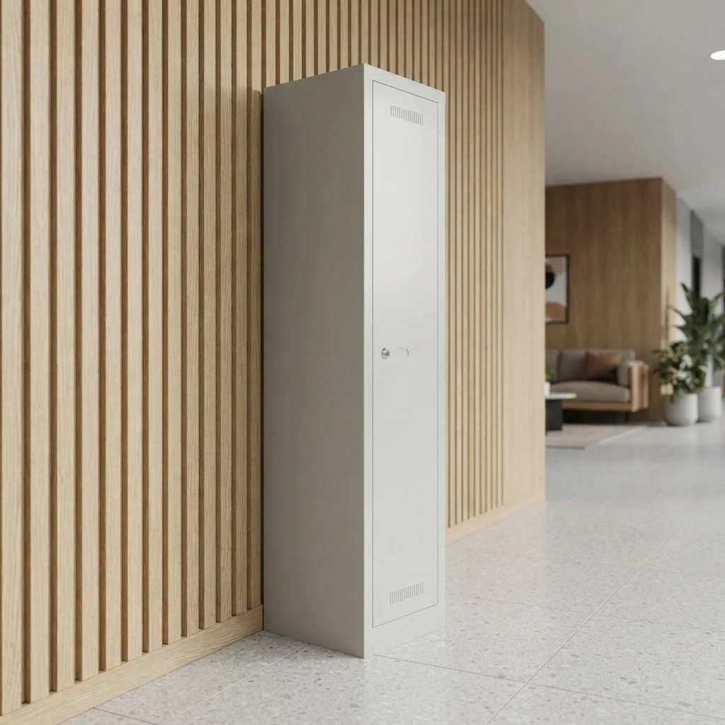 Bisley Garderobenschrank Monobloc mit einem Fach aus Stahl