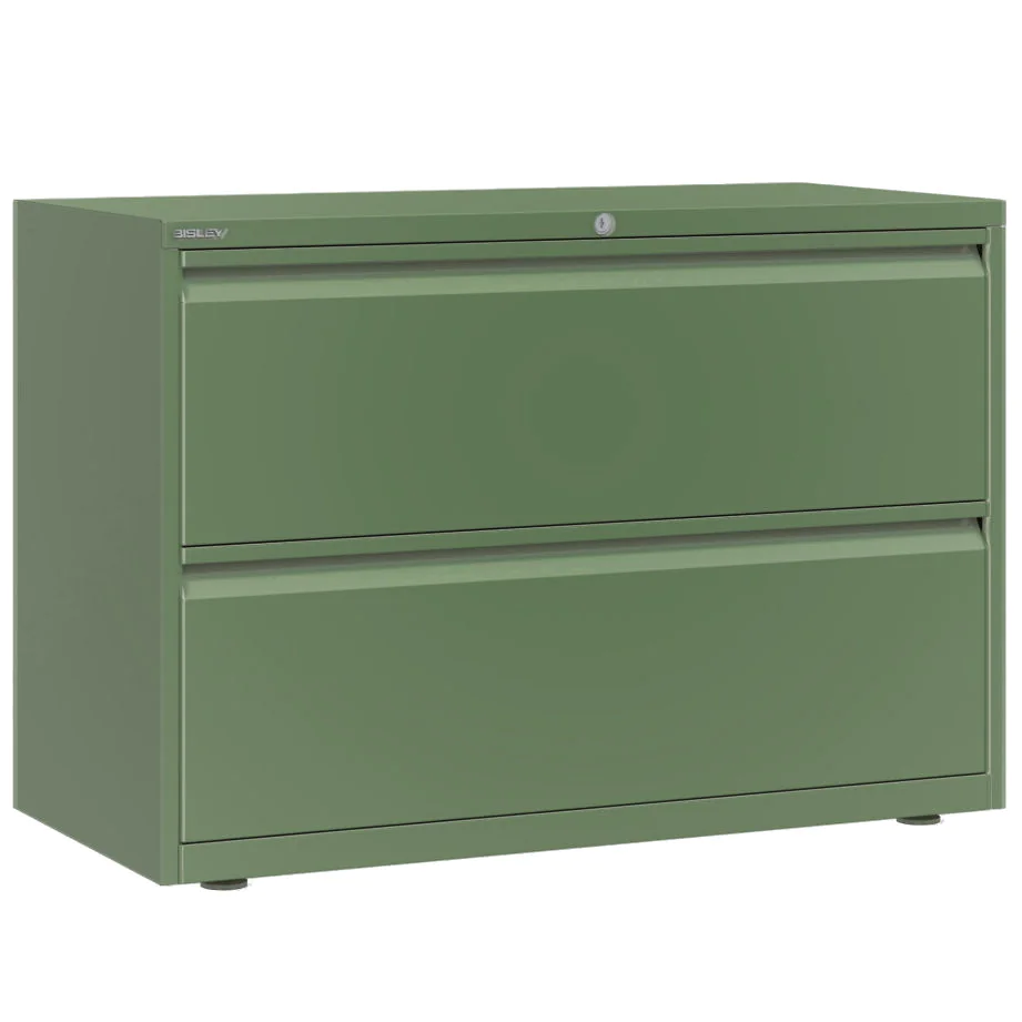 Bisley Hängeregistraturschrank Essentials B100 H69 aus Stahl mit zwei Schubladen