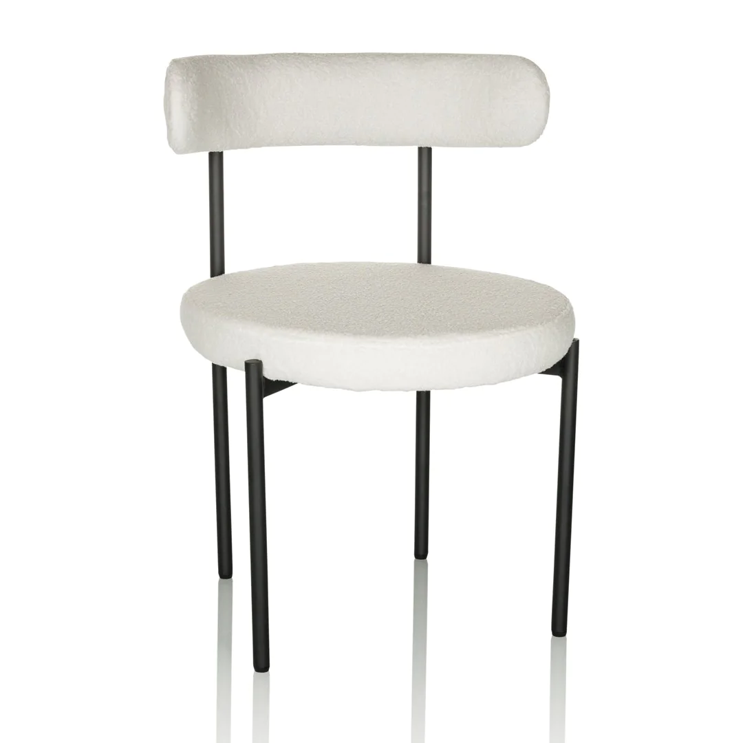 HJH Dining Loungestuhl TEDIO Bouclé