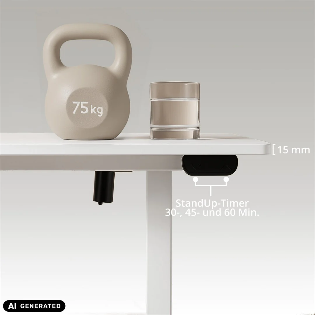 HJH Schreibtisch Worktime 120x60 höhenverstellbar