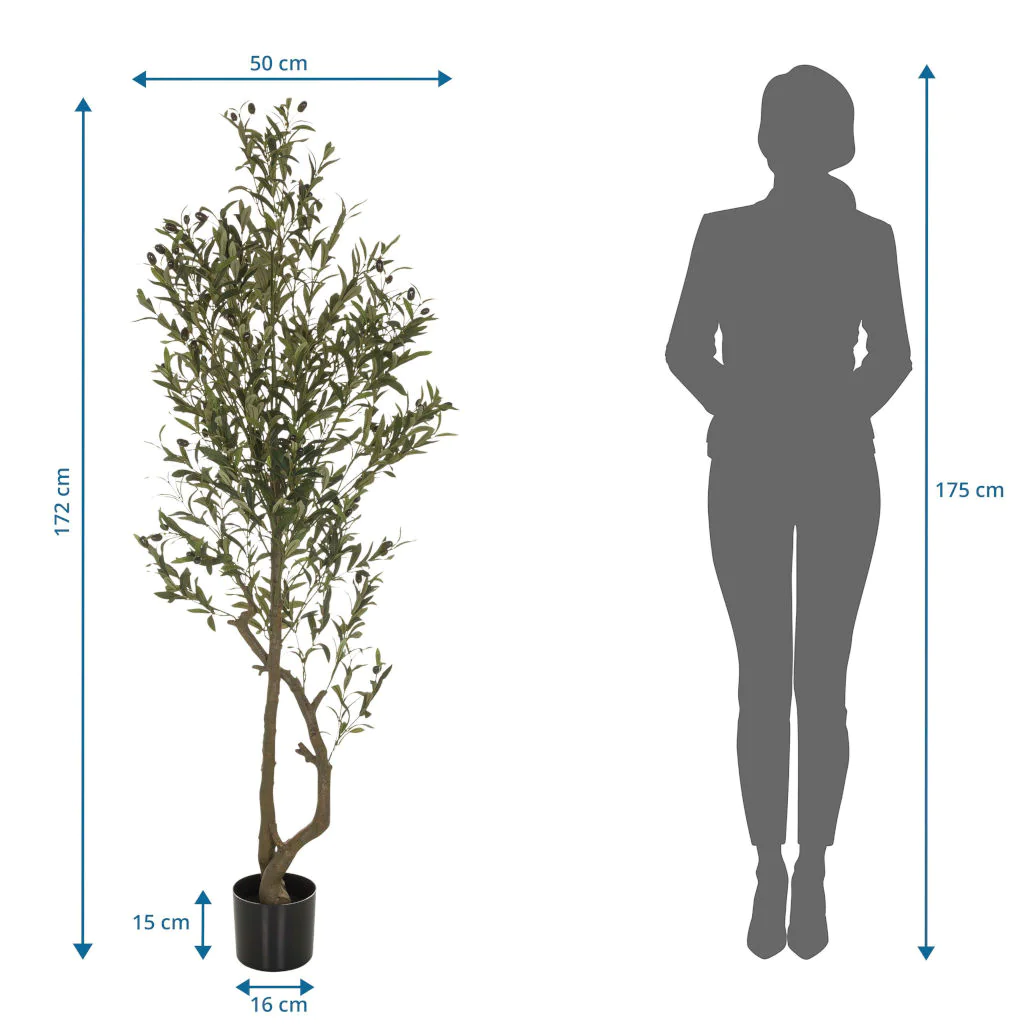Die OLIVE I Kunstpflanze als langlebige Dekoration für professionelle Räumlichkeiten