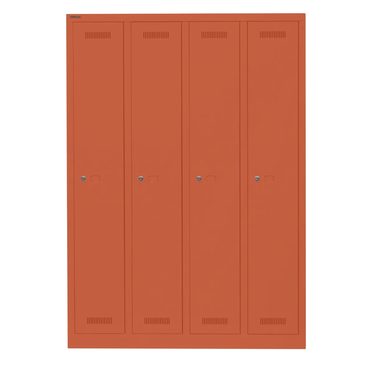Bisley Garderobenschrank Monobloc 4 Fächer als Spindschrank im Büro