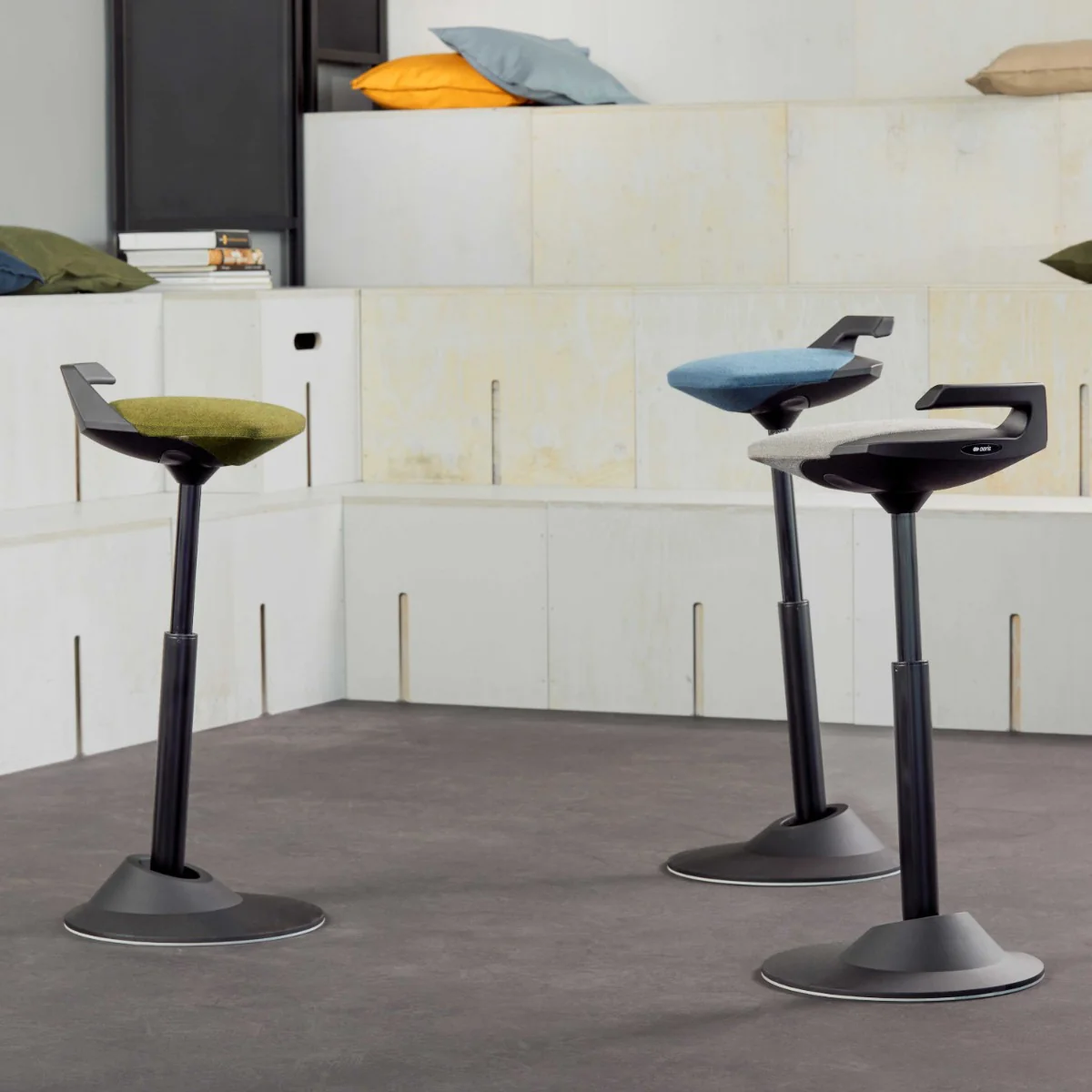 Detailansicht des ergonomischen Sitzes und des praktischen Tragegriffs
