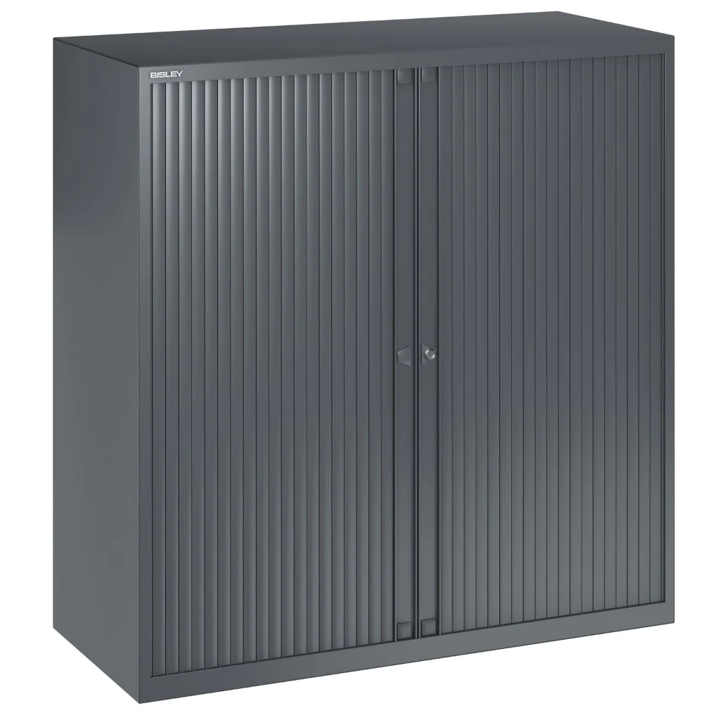 Bisley Rollladenschrank EuroTambour ET41010 in Anthrazit mit Rollladentür