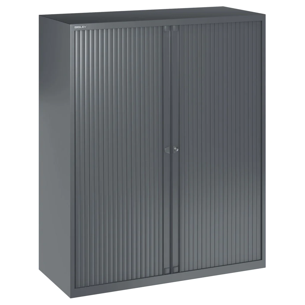 Bisley Rollladenschrank EuroTambour ET41011 in Anthrazit mit Rollladentür